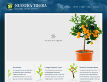 Tablet Screenshot of nuestratierra.edu.ar